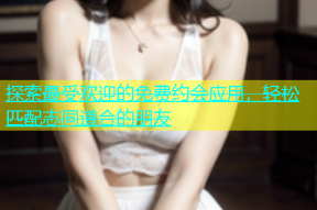 探索最受欢迎的免费约会应用，轻松匹配志同道合的朋友