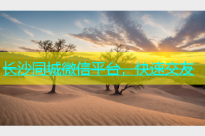 长沙同城微信平台，快速交友
