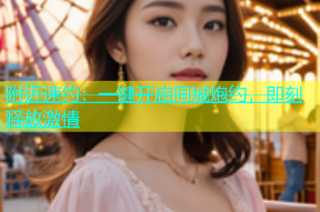附近速约：一键开启同城炮约，即刻释放激情