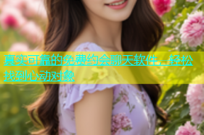 真实可靠的免费约会聊天软件，轻松找到心动对象