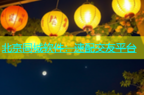 北京同城软件：速配交友平台