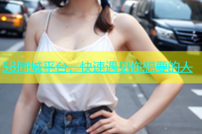 58同城平台，快速遇见你想要的人