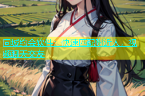 同城约会软件：快速匹配附近人，视频聊天交友