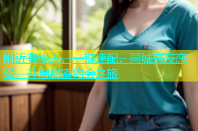 附近有缘人，一键速配，同城交友恋爱，开启甜蜜约会之旅