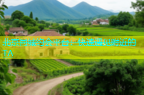 北京同城约会平台：快速遇见附近的TA