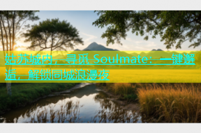 姑苏城内，寻觅 Soulmate：一键邂逅，解锁同城浪漫夜