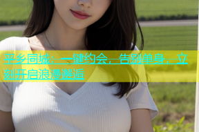 平乡同城：一键约会，告别单身，立刻开启浪漫邂逅