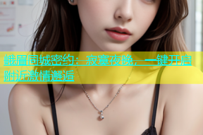 峨眉同城密约：寂寞夜晚，一键开启附近激情邂逅