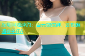 深圳同城速约：百元微信群，即刻邂逅你的TA