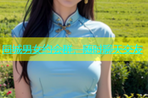 同城男女约会群，随时聊天交友