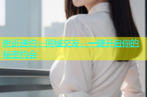 附近速约：同城交友，一键开启你的秘密约会