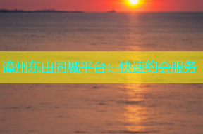 漳州东山同城平台：快速约会服务