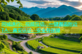 同城速约：视频互动，一键邂逅附近TA，真实认证，安全有保障