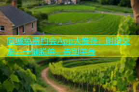 同城免费约会App大推荐：附近交友，一键脱单，告别单身
