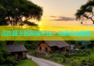 北京昌平区同城平台，快速约会服务