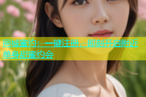 同城蜜约：一键注册，即刻开启附近单身甜蜜约会