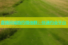 盘锦同城炮约微信群：快速约会平台