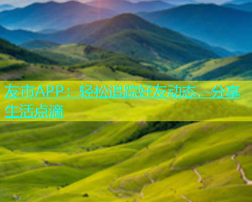 友市APP：轻松追踪好友动态，分享生活点滴  第1张