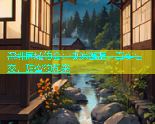 深圳同城约会：快速邂逅，真实社交，甜蜜约起来  第1张